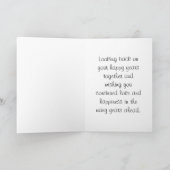 40e Jubileum voor bruiloft Happy Jubileum Kaart (Binnen)