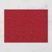 40e Jubileum voor bruiloft Ruby Heart Surprise Par Aankondigingskaart (Achterkant)