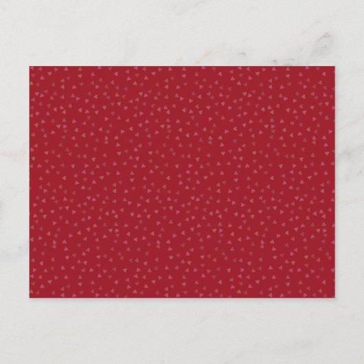 40e Jubileum voor bruiloft Ruby Heart Surprise Par Aankondigingskaart (Achterkant)