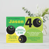 40e Lawn Bowls Barefoot Bowling Verjaardag Kaart (Staand voorkant)