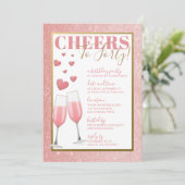 40E MAANDAG | PINK CHAMPAGNE KAART (Staand voorkant)