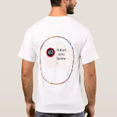 40e Mannen Birthday Bad Boy Funny Face Cut-out T-shirt (Achterkant)