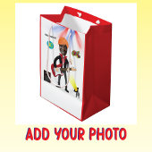 40e Mannen Rockstar 🎸 Funky Verjaardagsgitaar Medium Cadeauzakje