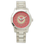 40e of 15e Ruby Jubileum wandklok Horloge (Voorkant)