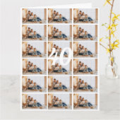 40e of elke leeftijd Fotocollage Grote Verjaardag Kaart (Gele Bloem)