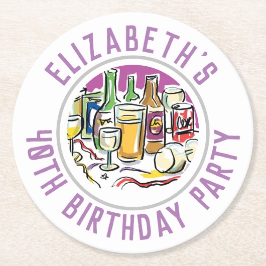 40e Onderzetter op jaarblad (Voorkant)