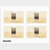 40e Ordination Jubileum Angels at Altar Rechthoekige Sticker (Vel)