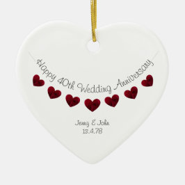 40e ornament ter gelegenheid van huwelijksherdenki