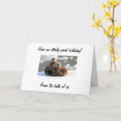 40e OTTERLY VERJAARDAG WENS VAN ONS! Kaart (Gele Bloem)