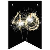 40e-partijspaarboekjes op zwart vlaggetjes (Eerste vlag)