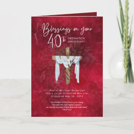 40e PRIESTERWIJDING JUBILEUM Priester Predikant Do Kaart
