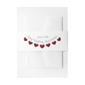 40e robijn trouwdag bunting ontwerp uitnodigingen wikkel (Voorkant Voorbeeld)