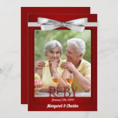 40e robijnen huwelijksjubileum foto kaart (Voorkant / Achterkant)