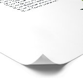 40e Robijnen Huwelijksjubileum Stoelverdeling Post Poster (Hoek)