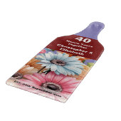 40e robijnjubileum Bloemen paarse Snijplank (Hoek)