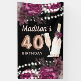 40e Roos van de Birthday Wine Luxury Banner