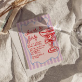 40e Roze Hand getekend Kleurrijke Champagne Verjaa Kaart