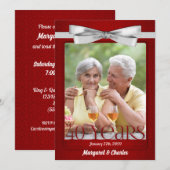 40e Rubijnen Huwelijksjubileum Foto Kaart (Voorkant / Achterkant)