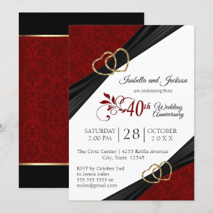 40e Ruby Anniversary Design Kaart