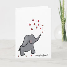 40e ruby bruiloft husban elephant card