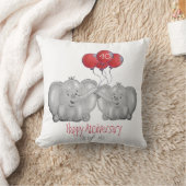 40e ruby bruiloft huwelijksdag - cadeau voor olifa kussen (Deken)