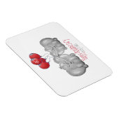 40e ruby bruiloft huwelijksdag magneet (Rechterzijde)