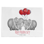 40e ruby bruiloft olifant groot cadeauzakje (Achterkant)