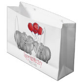 40e ruby bruiloft olifant groot cadeauzakje (Voorkant Gekanteld)