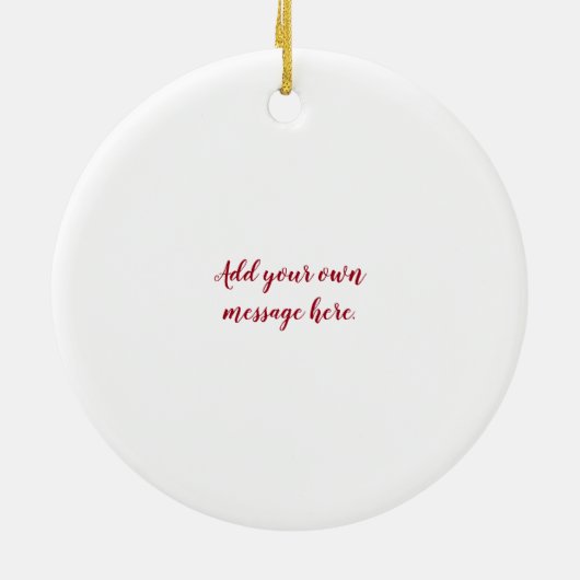 40e ruby bruiloft taart design keramisch ornament (Achterkant)