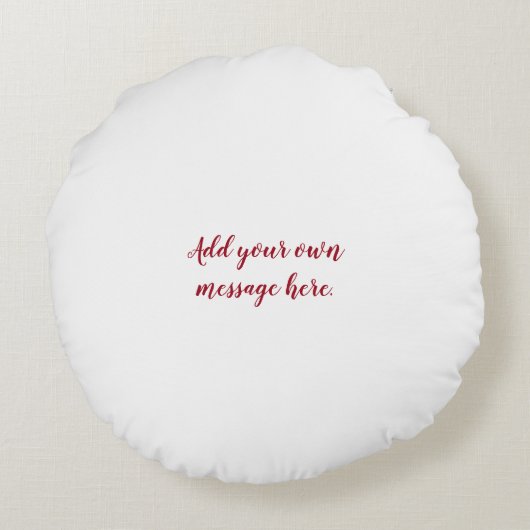 40e ruby bruiloft taart design rond kussen (Achterkant)