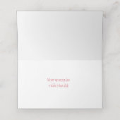 40e Ruby bruiloft verjaardag olifant op maat Plaatskaartje (Binnenkant ongevouwen)