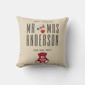 40e RUBY Huwelijksjubileum Cadeau Persoonlijk Kussen (Voorkant)