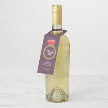 40e Ruby huwelijksverjaardag rode wijn gunst