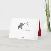 40e Ruby huwelijksverjaardag vrouw olifantenkaart Kaart (Achterkant)