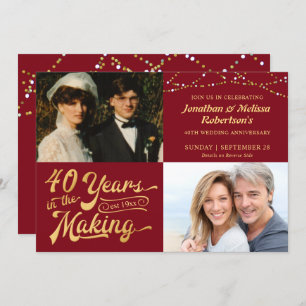 40e Ruby Jubileum Foto's & nu Partij Kaart