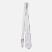 40e Ruby-Jubileum met datum en Initialen Stropdas (Achterkant)