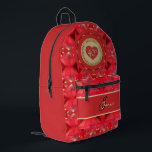 40e Ruby Jubileum Print Cut Naaizak Bedrukte Rugzak<br><div class="desc">Misschien bent u op zoek naar de juiste rugzak ter ere van hun 40e huwelijksverjaardag? Iets een beetje romantisch,  klassiek en met robijnrode graphics? Nou,  ga niet verder,  je hebt het hier op Zazzle gevonden met mijn originele,   hart embleem!</div>