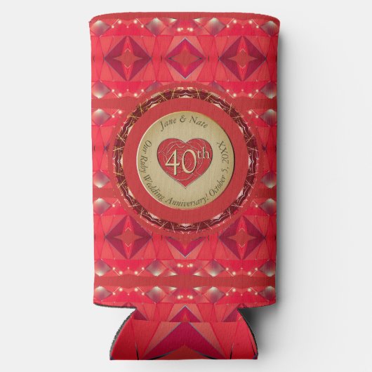 40e Ruby Jubileum Seltzer Blikjeskoeler (Achterkant)