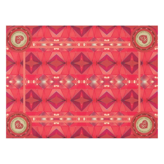 40e Ruby Jubileum tafelkleed (Voorkant (Horizontaal))