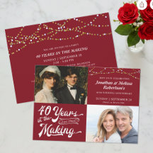 40e Ruby jubileumfeest Then & Now fotos partij