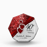 40e 💞 Ruby Red en White Glitter Jubileum Acryl Prijs<br><div class="desc">40e Ruby Red en White Glitter Wedding Jubileum Award klaar voor je of personalize. ⭐ Dit product is 100% . Grafiek en/of tekst kunnen worden toegevoegd, verwijderd, verplaatst, aangepast, omringd, geroteerd, enz. ⭐ 99% van mijn design in mijn winkel wordt in lagen gedaan. Dit maakt het voor u gemakkelijk resize...</div>