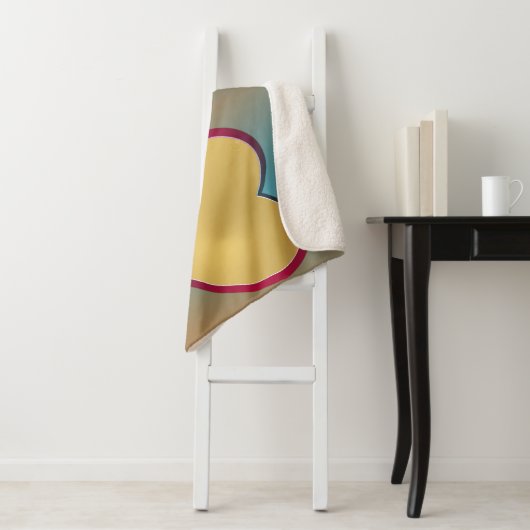 40e Ruby Wedding Jubileum 2 Hartfoto's Sherpa Deken (In situ)