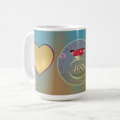 40e Ruby Wedding Jubileum 2 Koffiemok (Voorkant links)