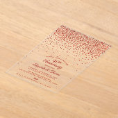 40e Ruby Wedding Jubileum Acryl Uitnodigingen (Laagn)