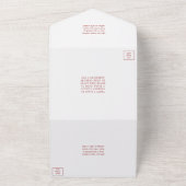 40e Ruby Wedding Jubileum All In One Uitnodiging (Buitenkant)