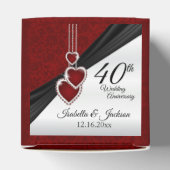 40e Ruby Wedding Jubileum Bedankdoosjes (Bovenkant)