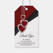 40e Ruby Wedding Jubileum Cadeaulabel (Achterkant)