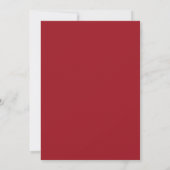 40e Ruby Wedding Jubileum Elegant Greenery Kaart (Achterkant)