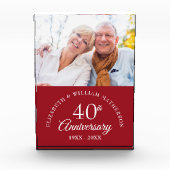 40e Ruby Wedding Jubileum Fotoblokken (Voorkant)