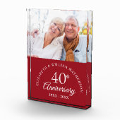 40e Ruby Wedding Jubileum Fotoblokken (Rechts)